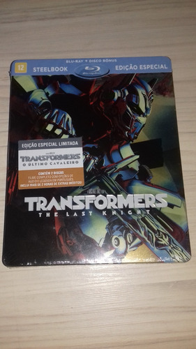 Imagem 1 de 2 de Steelbook Blu Ray Transformes O Ultimo Cavaleiro