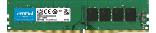 Memoria Ram Crucial Ddr4 De 8 Gb A 3200 Mhz (2933 Mhz O 2666