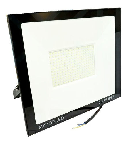 Reflector LED Mayorled Reflector LED 200W con luz blanco frío y carcasa negro 220V