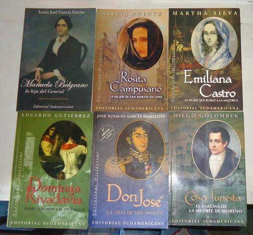 Lote 6 Libros Historia Argentina Ed. Sudamericana