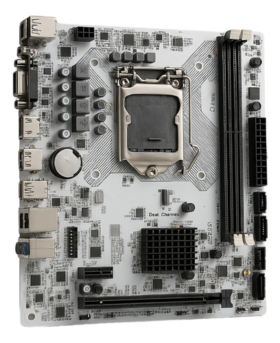 Placa-mãe H81 Intel Lga1150 Matx Ddr3 M2 Nvme Gigalan Branco Cinza