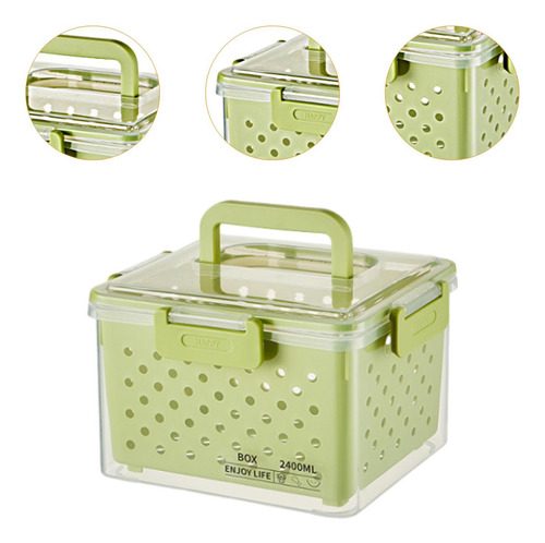 Recipiente De Frutas Para Geladeira, Caixa 16x13x12,5cm