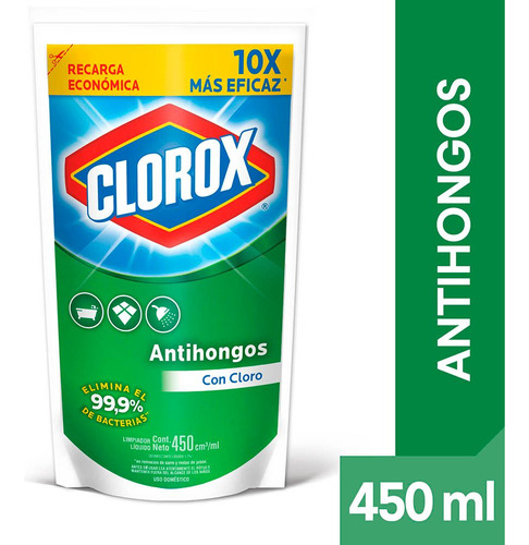 Limpiador De Baño Clorox Antihongos 450 Ml