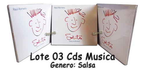 Imagen 1 de 4 de Dante42 Lote 03 Cds Musica Raul Romero Solito Genero Salsa