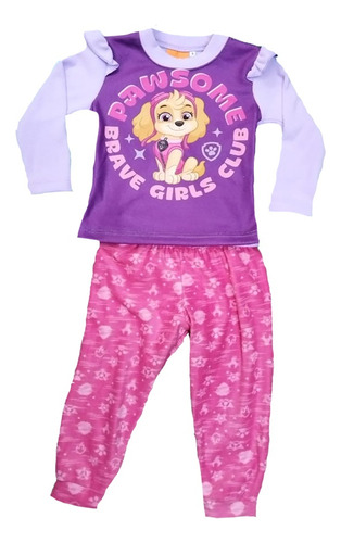 Pijama Polar Para Niña Paw Patrol Diferentes Modelos