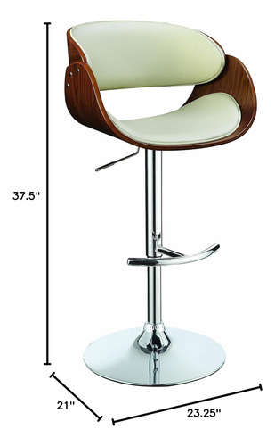 Taburete De Bar Ajustable Coaster Crudo 104966