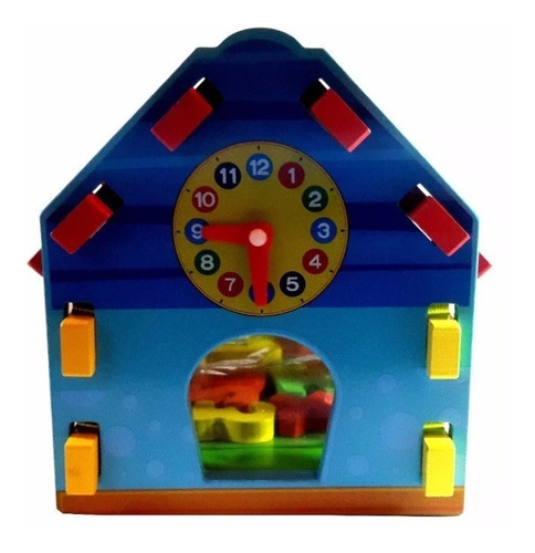 Imagen 8 de 10 de Casa De Madera Didáctica De Encastre Para Armar Con Números