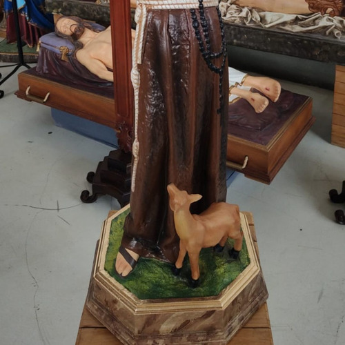 São Francisco De Assis, Com Os Animais, Resina, 88cm