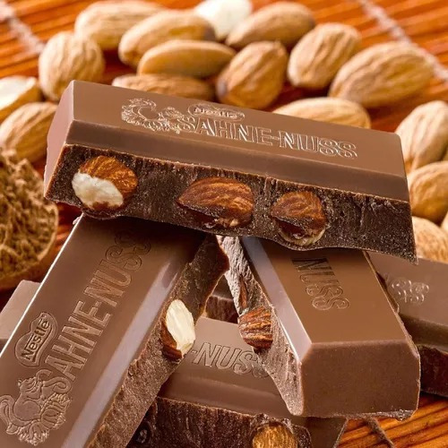 Chocolate Nestle Chile Sahne Nuss Importado 2 Barras De 160g