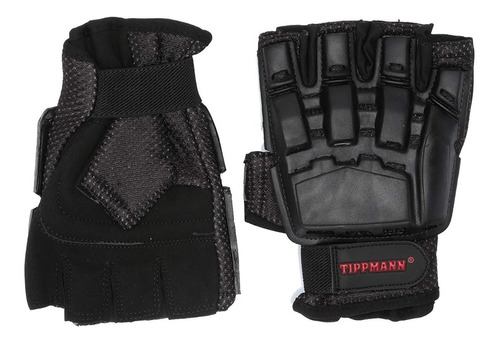 Guantes Tactico Militar Armored Tippmann Medio Dedo Gotcha