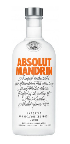 Vodka Absolut Mandrin 750 Ml