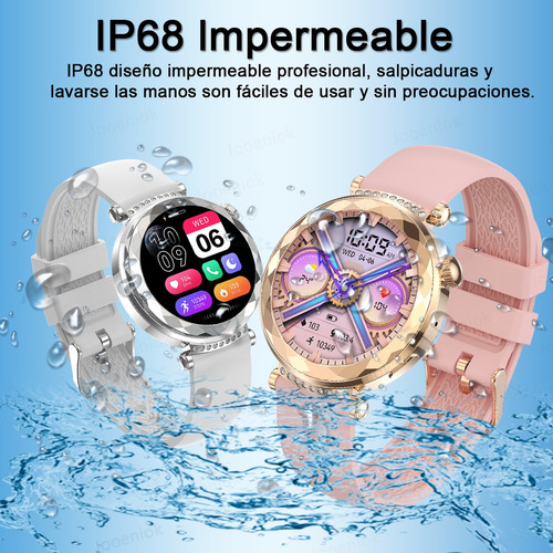 Reloj Inteligente Amoled Mujer Bluetooth Llamada Smartwatch