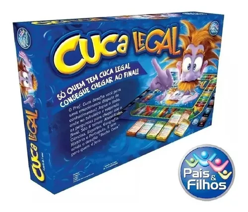 Jogo De Tabuleiro Cuca Legal +600 Perguntas Pais E Filhos