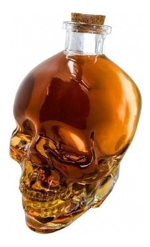 Botella Calavera Vidrio Craneo Vodka Whisky 200 Ml Skull