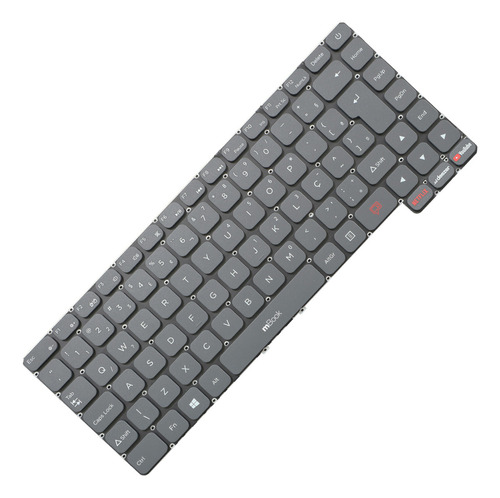 Teclado Para Notebook Positivo Motion Q4128c-s Cor Cinza-escuro Idioma Português Brasil