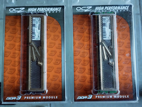 Memorias Ram Pc 2x2gb Ddr3 Ocz Gold 1333mhz 9-9-9 1.7v