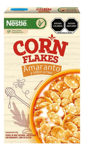 2 Pzs Nestle Cereal De Maíz Integral Con Amaranto Corn Flake