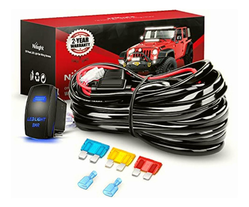 Nilight Ni-wa 08 barra De Luz Led Arnés De Cableado Kit