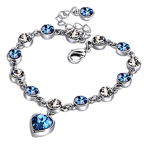 Pulsera O Chapada En Cristal Romántico Femenino En Forma De