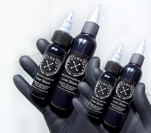 Tinta Tattoo Extreme Liner Black X 2oz Tatuajes Tatuar