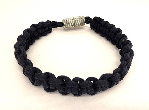 Pulsera Hilo Cuero Trenzado Azul Oscuro - Pulse