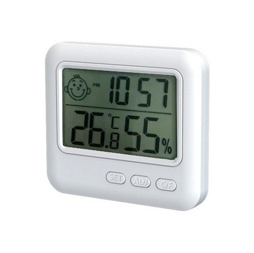 Termómetro Higrómetro Digital Medidor Ambiental Reloj Alarma