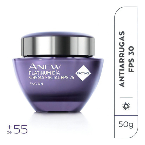Anew Platinum Dia Avon - Crema Facial Antiarrugas Tipo De Piel 50 A 60 Años