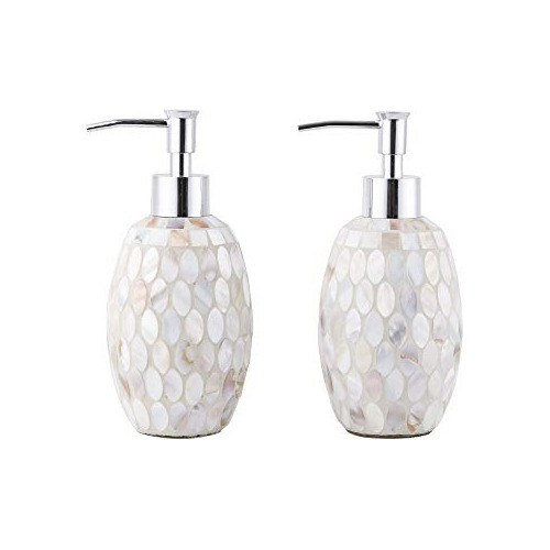 | Glass Mosaic Hand Soap Dispenser For Bathroom | Lotio...