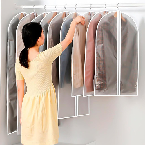 Organizador Versatil Anti Poeira Closet P Camisas Capa 10 Un