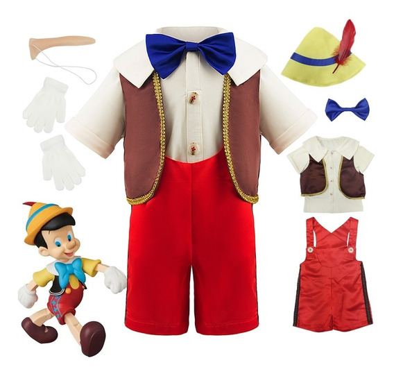 Disfraz Día Del Niño Pinocho Cuento Infantil Muñeco Madera Disfraces  Cosplay Para Fiestas Navideñas | Meses sin intereses