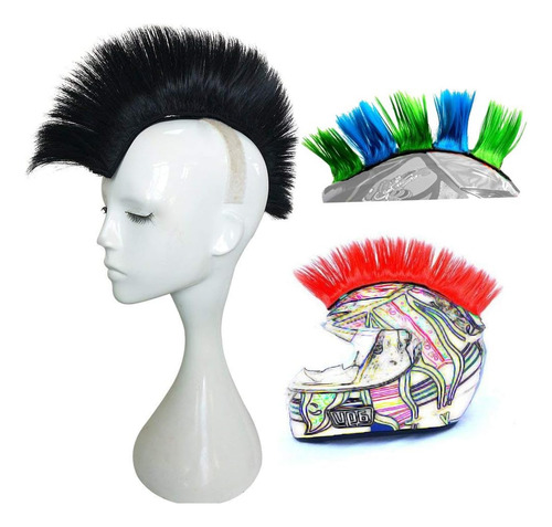 Casco Mohawk Motorcy Cicliticla Mohawk Patches De Cabello De