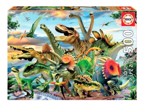 Puzzle Rompecabeza 500 Piezas Dinosaurios Educa 17961