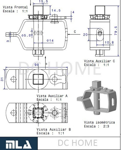 Torniquete Tensor Nº7 X 25 Estirar Alambre Cable Acero