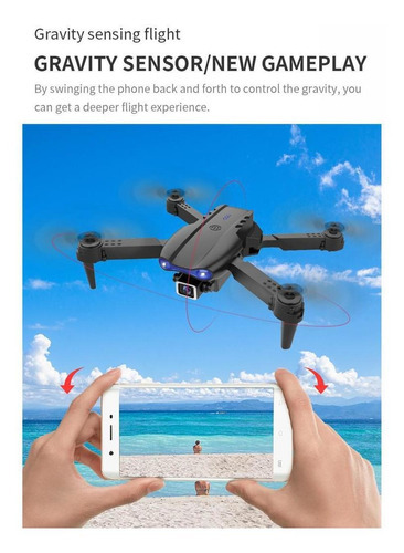 Drone K3 Wifi Fpv 4k Quadcopter Laranja Dobrável Com Voo 360