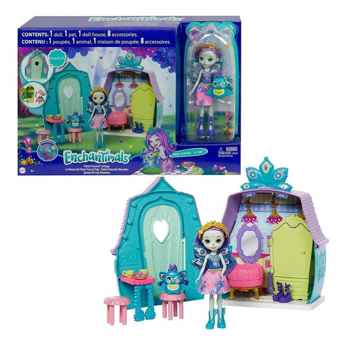 Set Enchantimals La Mansion De Patter Peacock Envio Rapido