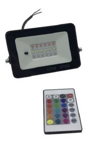 Faro Reflector Led 10w Rgb Multicolor Con Control