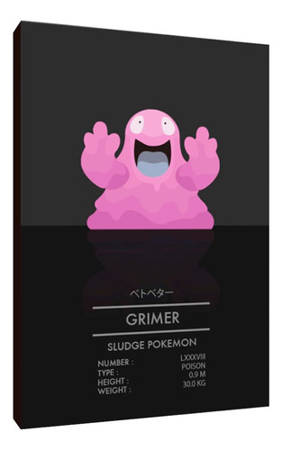 Cuadros Poster Pokemon Grimer 15x20 (mer 5)