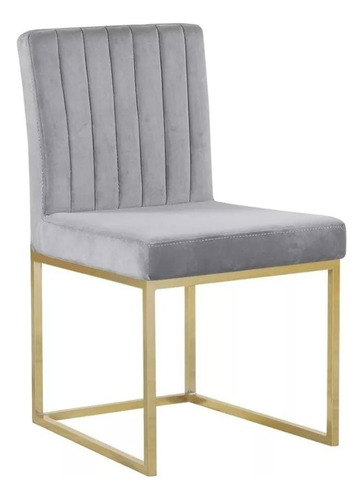 Silla De Diseño Pana Antimanchas Dorado Oscuro Verde Oscuro