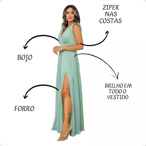 Vestido De Festa Longo Marsala - Renda Fenda Madrinha, Casamento Luxo