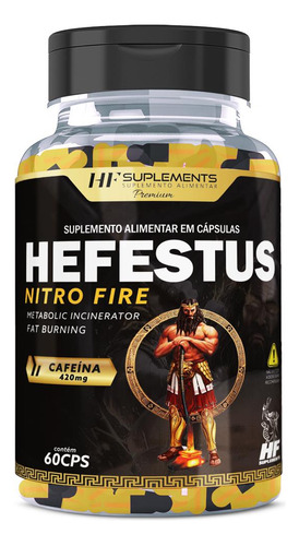 Hefestus Nitro Fire Thermo 420mg 60caps Hf Suplements