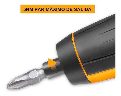 Atornillador De Precisión Ingco 4v + 42 Piezas + Caja Transp