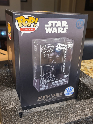 Funko Pop Darth Vader Die Cast Star Wars 02 Exclusivo Chase (Usado)