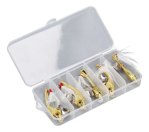 Cebo De Pesca, 5 Unidades, Metal Vib Lure, Giratorio, Profes