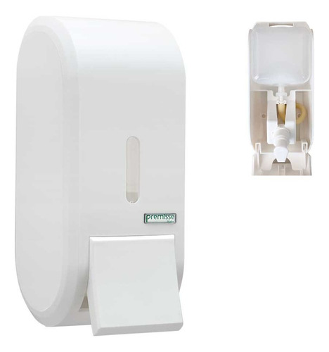 Dispenser Álcool Gel Suporte Sabonete Líquido Porta Sabão Cor Branco