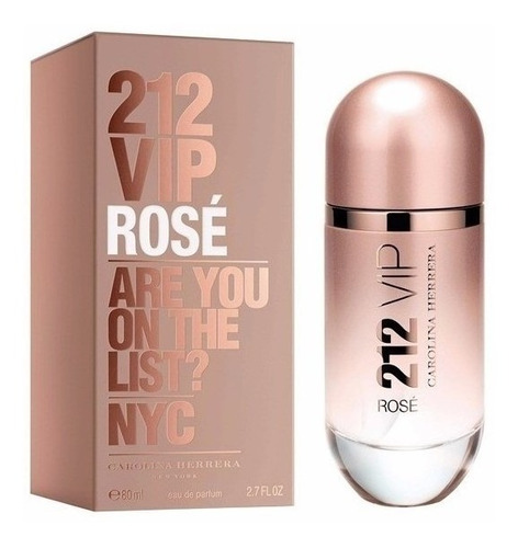 Perfume Original Mujer Carolina Herrera 212 Vip Rose 80ml