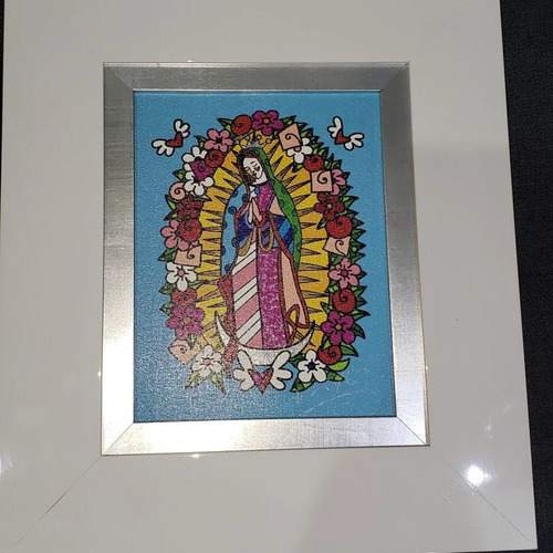 Azul Divino Virgen (divine Blue) Obra De Arte Romero Britto 