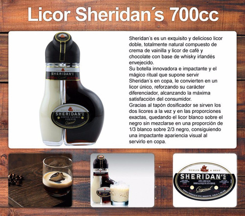 Licor Sheridan´s - Importado Crema Y Cafe - 700cc. Original