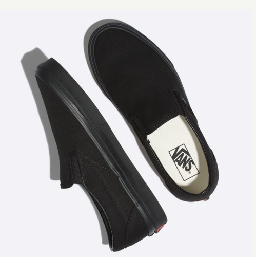 Imagen 3 de 6 de Zapatillas Vans Slip On Negro Negro Nueva Coleccion