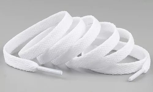 Par Cadarço Atacador Flat Tênis Air Force 1 - Branco 140cm