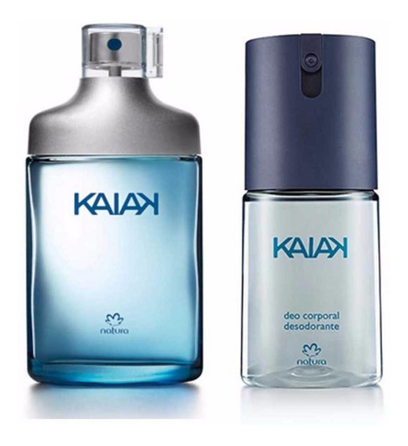 Kit Perfume Kaiak Tradicional Azul + Deo Spray Corporal 